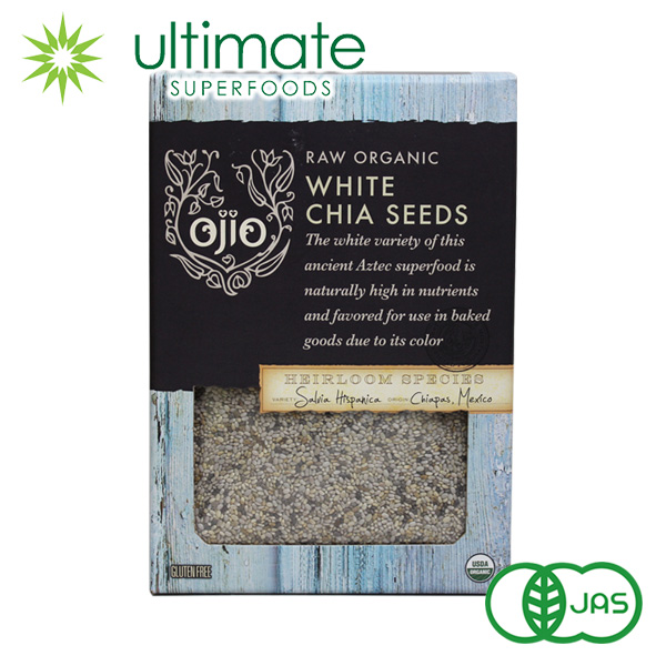 有機JAS認証 UltimateSuperfoods ローホワイトチアシード 1LB（454g）